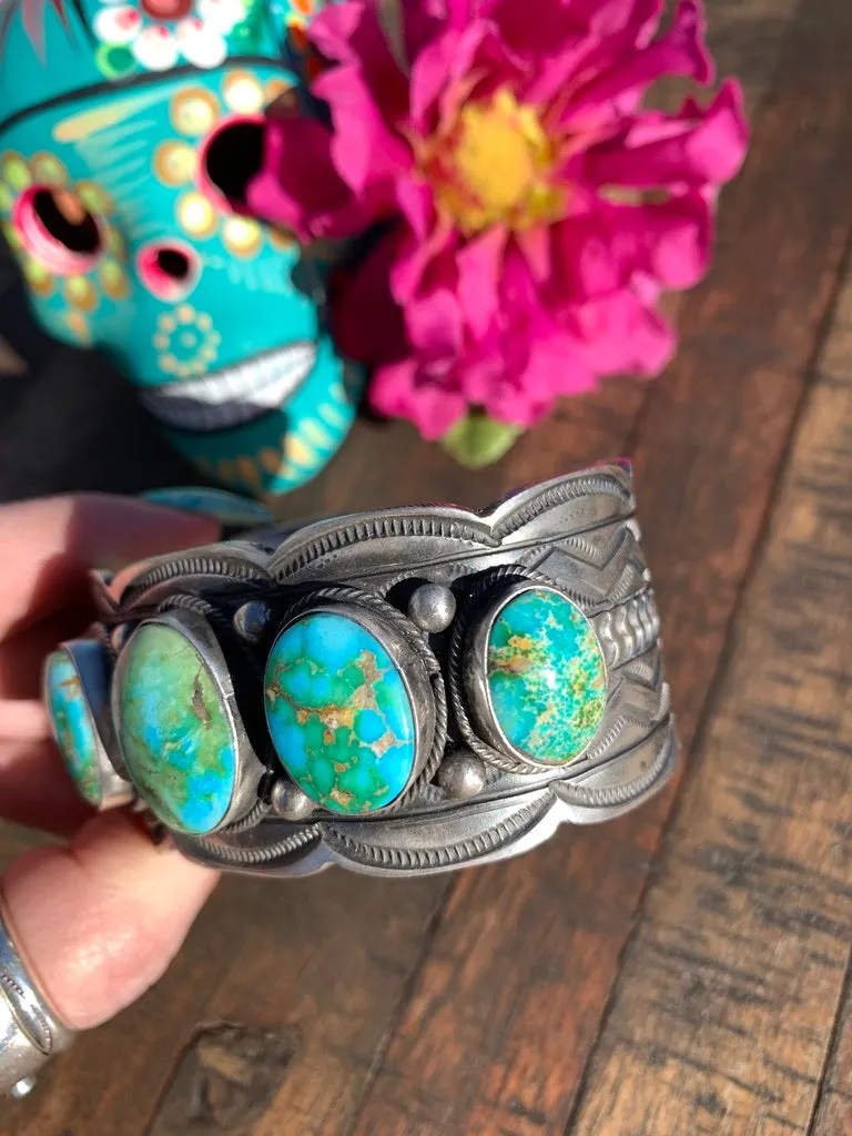 5 Stone Sonoran Gold Cuff #1