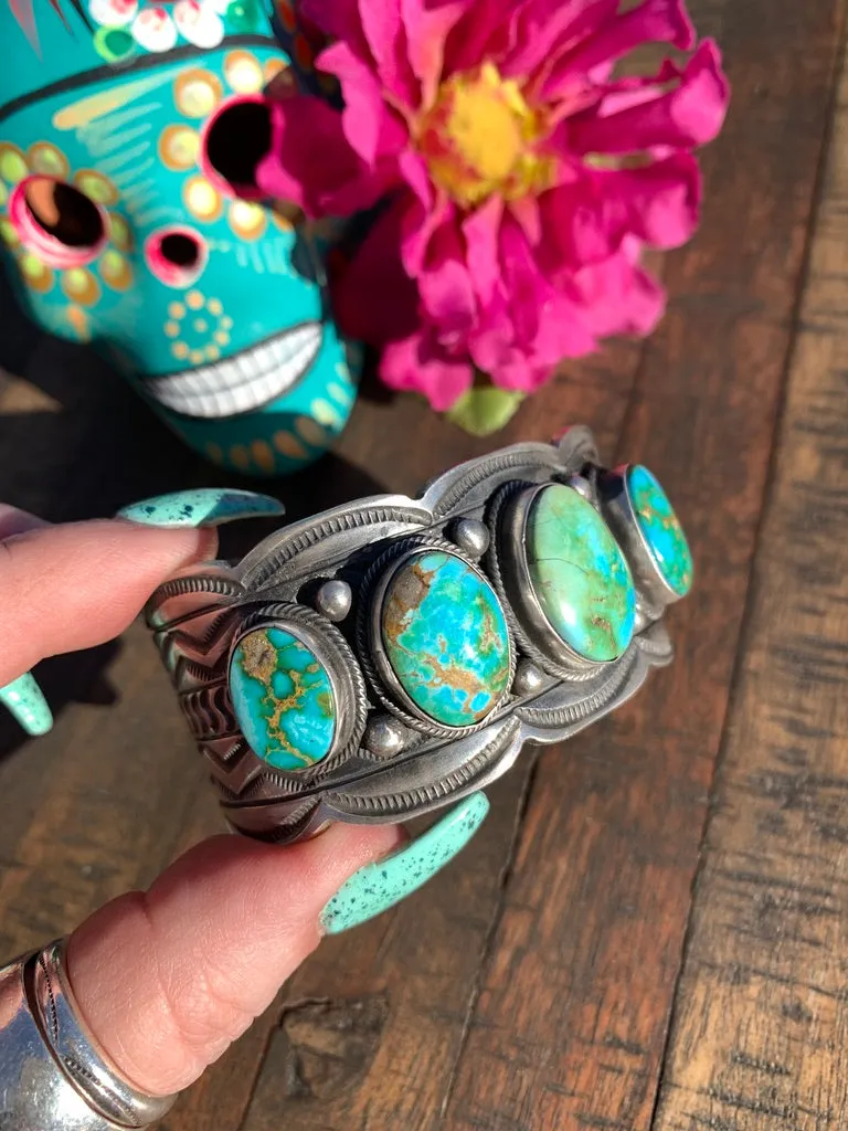 5 Stone Sonoran Gold Cuff #1