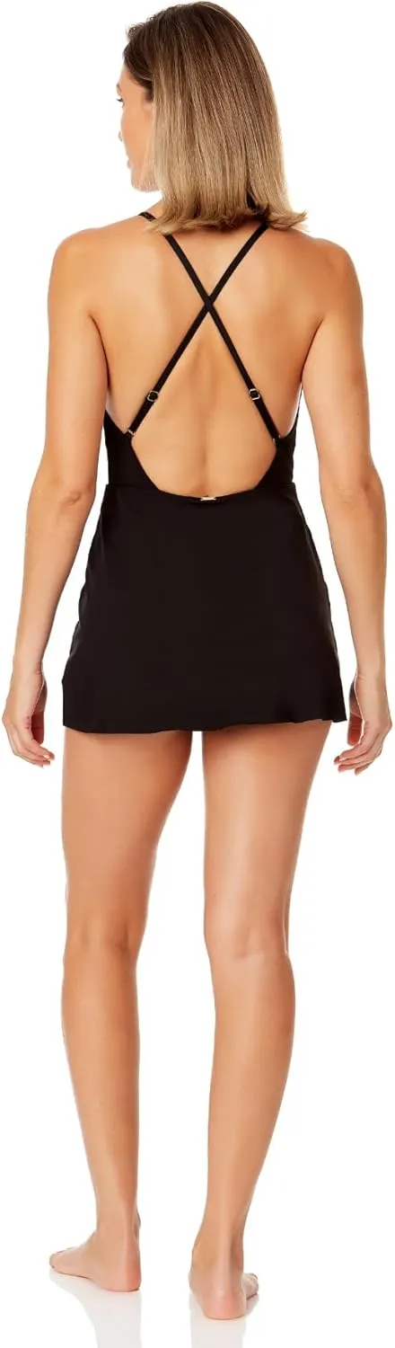Anne Cole - Swim Dress with Skirted Bottom