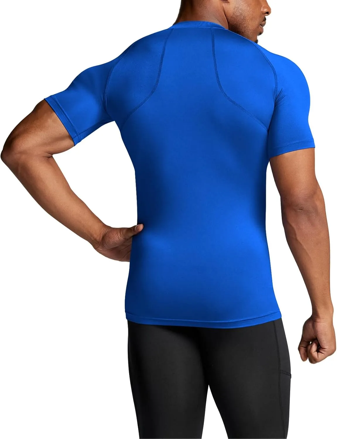 ATHLIO Men's Cool Dry Short Sleeve Compression Shirts, Sports Baselayer T-Shirts Tops, Athletic Workout Shirt