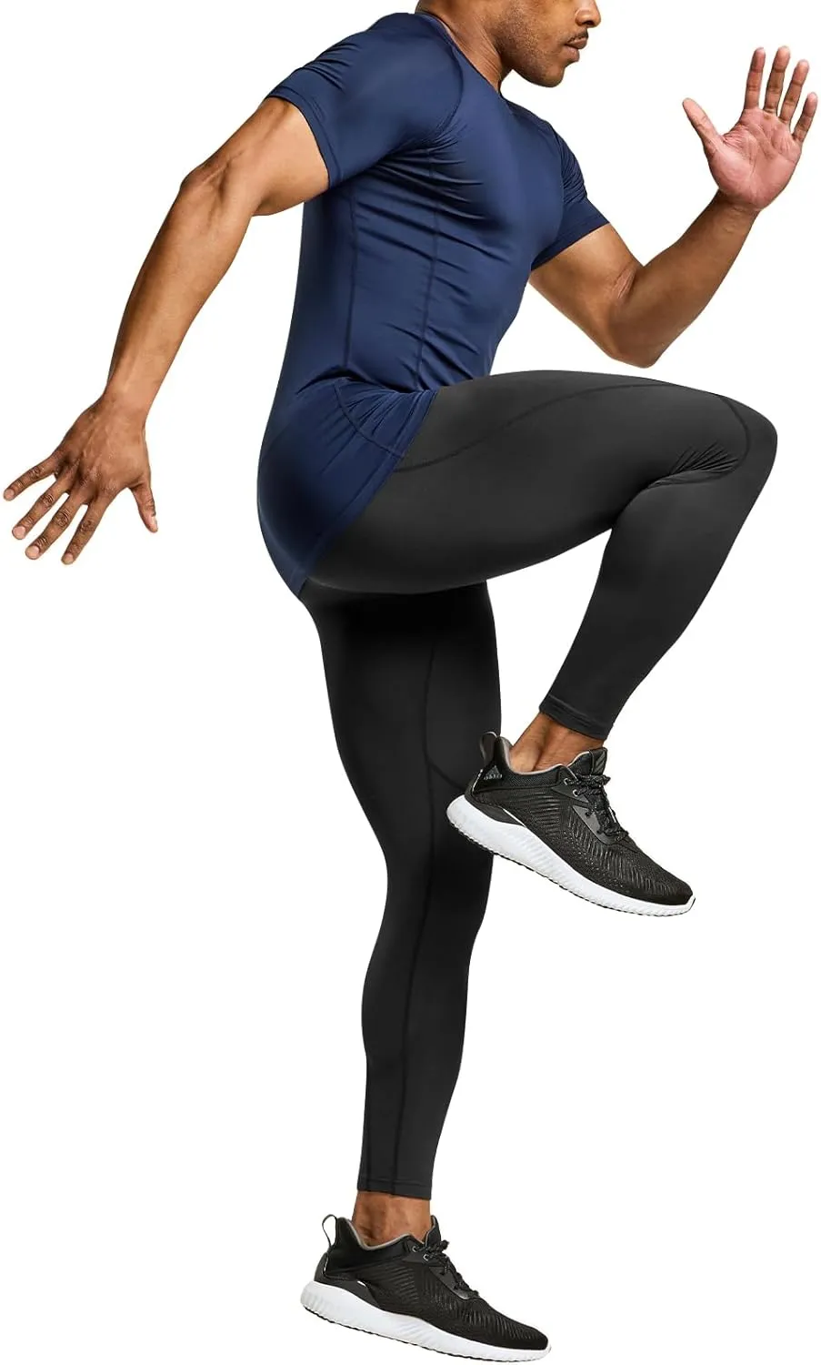 ATHLIO Men's Cool Dry Short Sleeve Compression Shirts, Sports Baselayer T-Shirts Tops, Athletic Workout Shirt