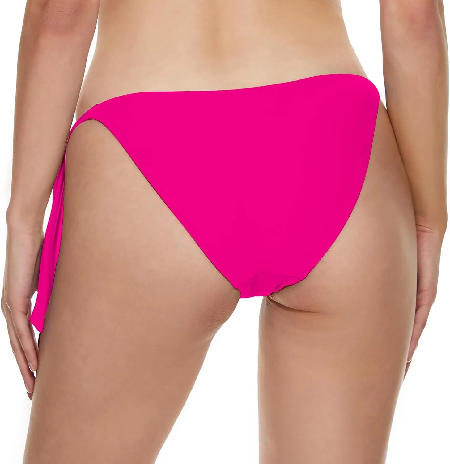 Bellecarrie Women's Tie Side Bikini Bottoms Mid Rise String Bathing Suits Bottom