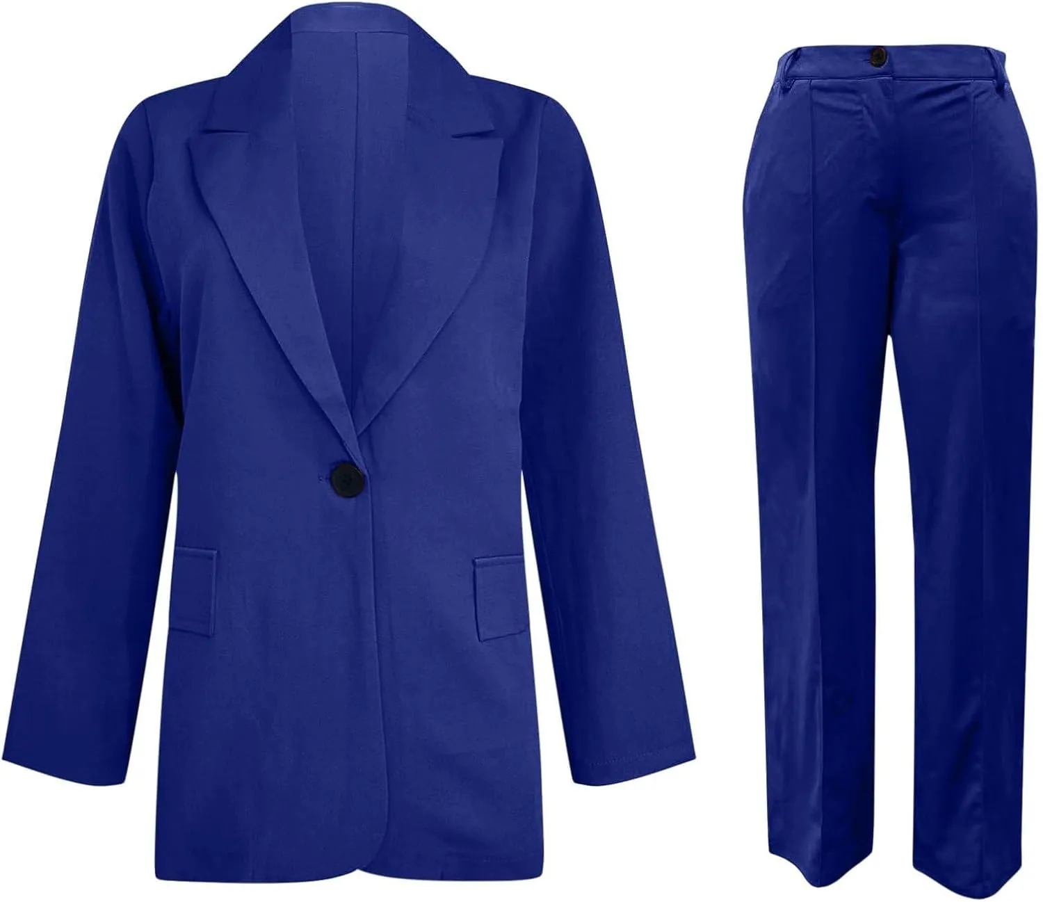 Blazer Sets Women 2 Piece Outfits Business Casual Outfits 2025 Dressy Casual Pant Suits Plus Size Wide Pants Suit Set