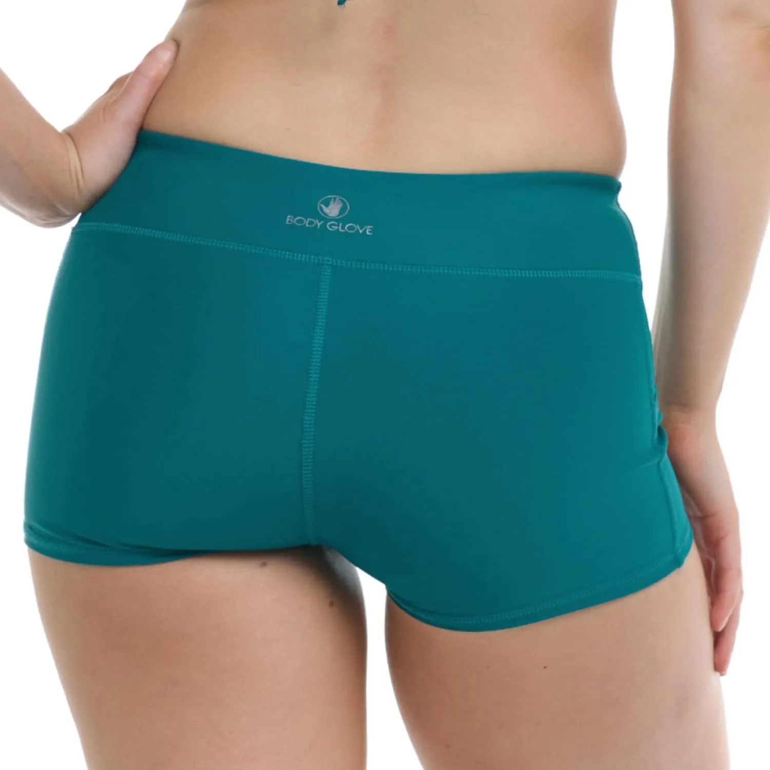 Body Glove Women's Standard Rider Elastic Waist Hybrid Swim Short with UPF 50 
