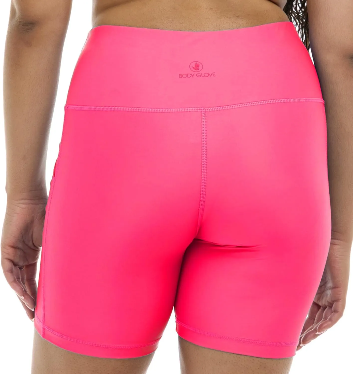 Body Glove Women's Standard Spin Elastic Waist Hybrid Swim Short with UPF 50, 6" Inseam