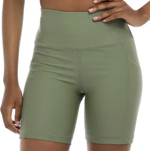 Body Glove Women's Standard Spin Elastic Waist Hybrid Swim Short with UPF 50, 6" Inseam