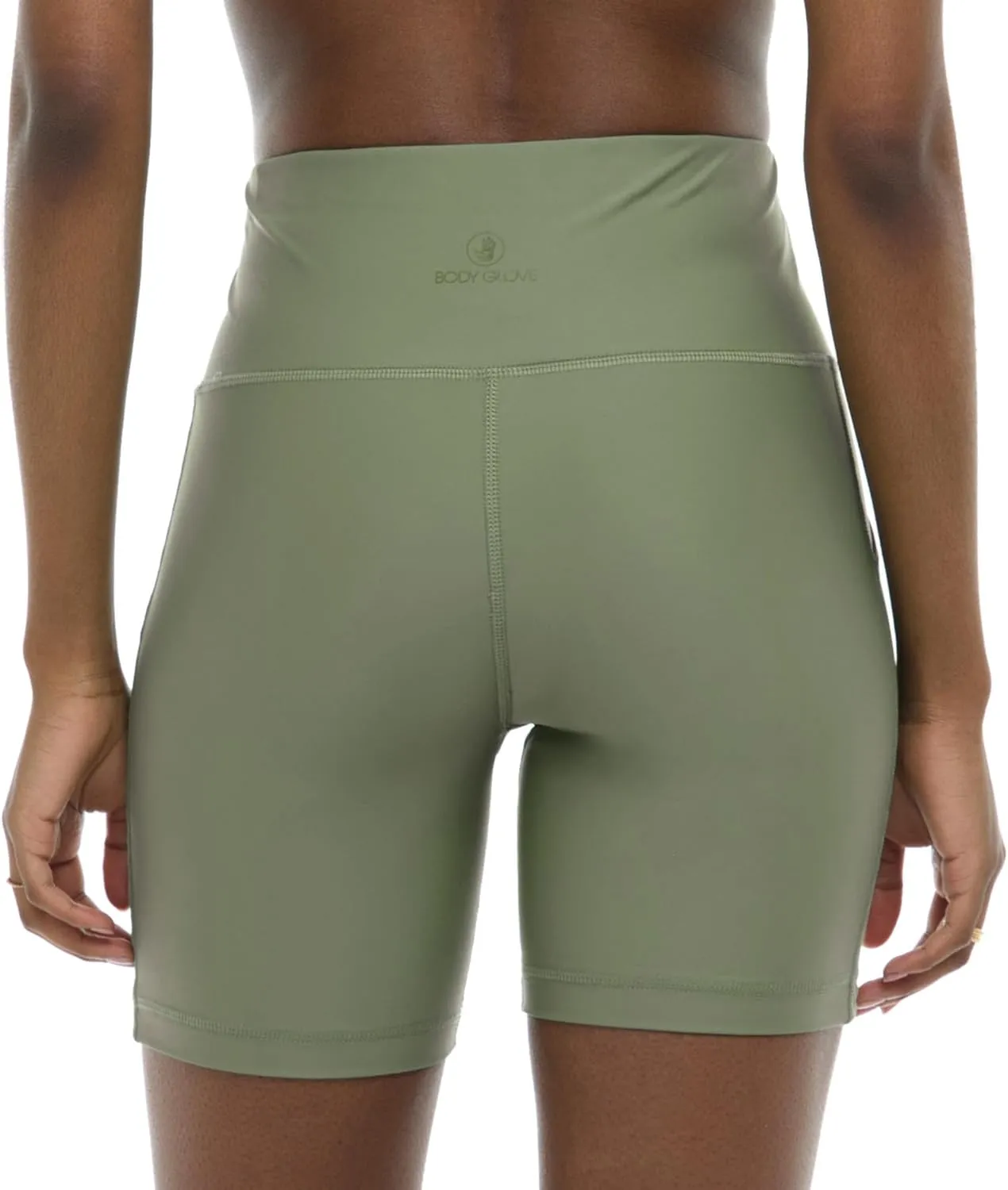 Body Glove Women's Standard Spin Elastic Waist Hybrid Swim Short with UPF 50, 6" Inseam