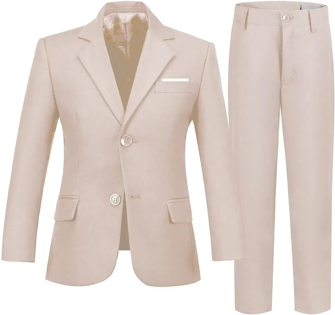 Boys Formal Suit 2 Pieces Slim Fit Kids Tuxedo Suits for Boys Dress Wear Suit Set Wedding Homecoming Outfits