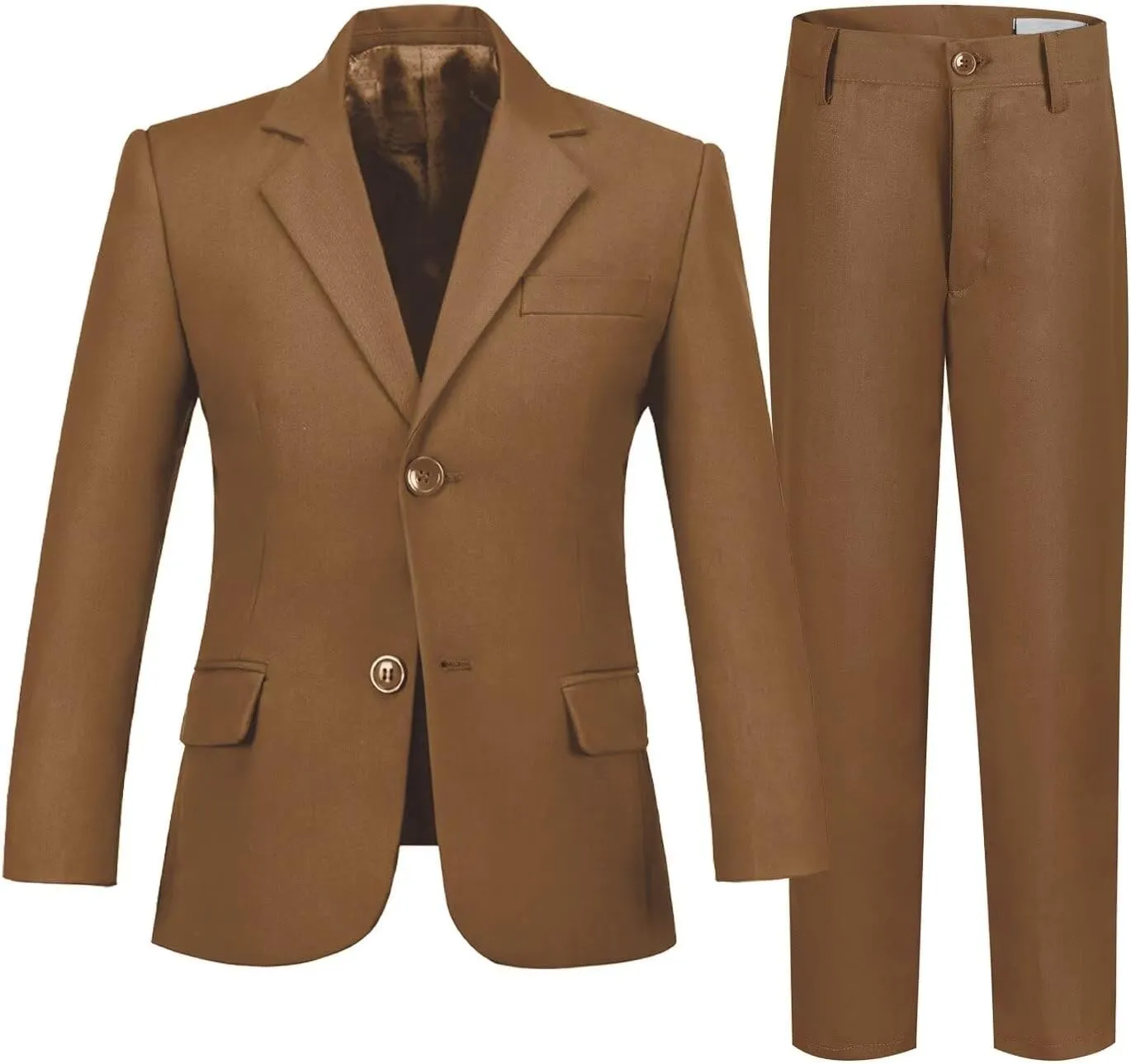 Boys Formal Suit 2 Pieces Slim Fit Kids Tuxedo Suits for Boys Dress Wear Suit Set Wedding Homecoming Outfits