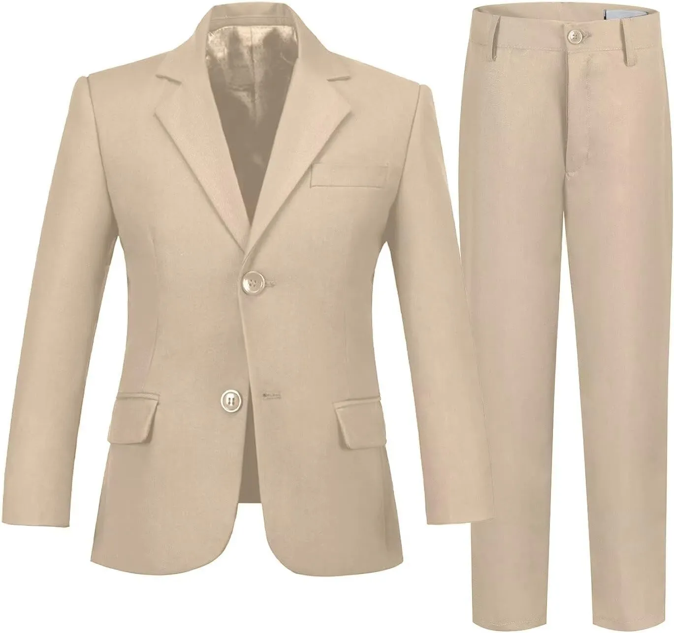 Boys Formal Suit 2 Pieces Slim Fit Kids Tuxedo Suits for Boys Dress Wear Suit Set Wedding Homecoming Outfits
