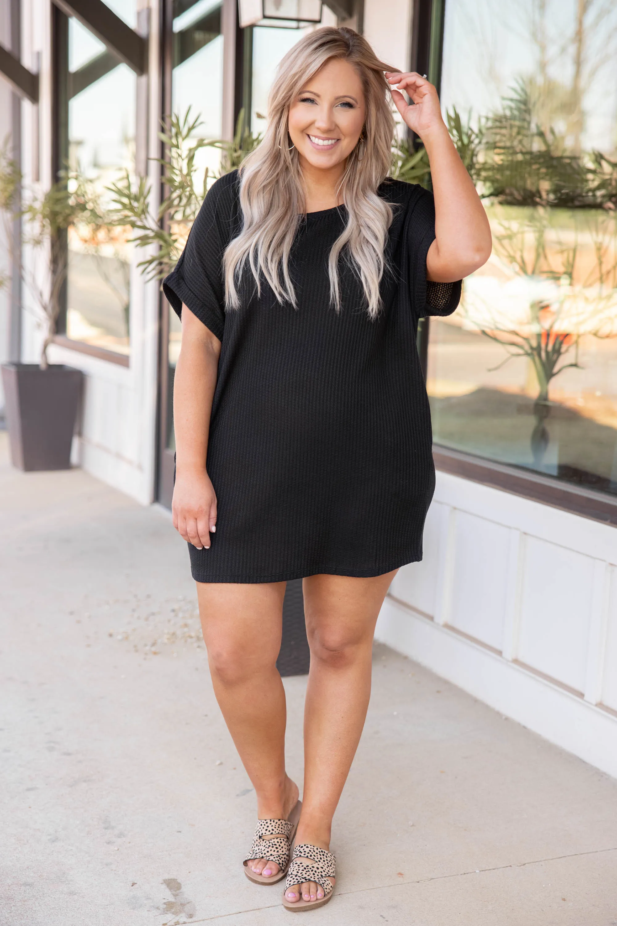 Bright Lights, Big City Dress, Black