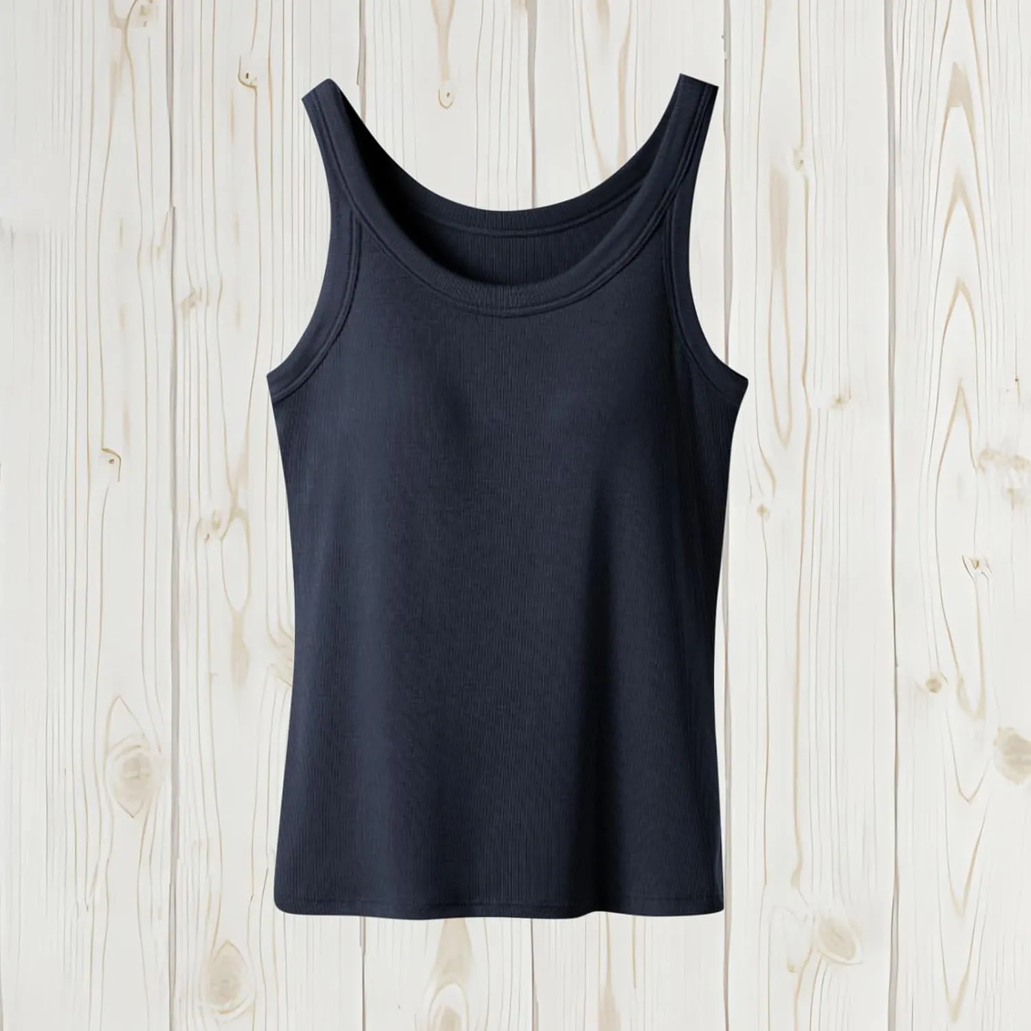 Built in Bra Tank Tops for Women Summer Casual Sleeveless Strap Camisole Plus Size Cotton Padded Workout Tops