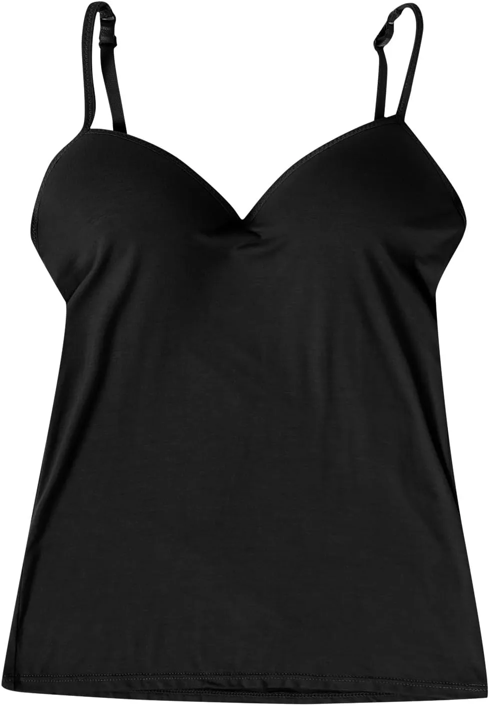 Camisole Tops for Women Built in Bra Summer Beach Vacation Sleeveless Tops Sexy Spaghetti Strap Tank Top Yoga Workout Sports
