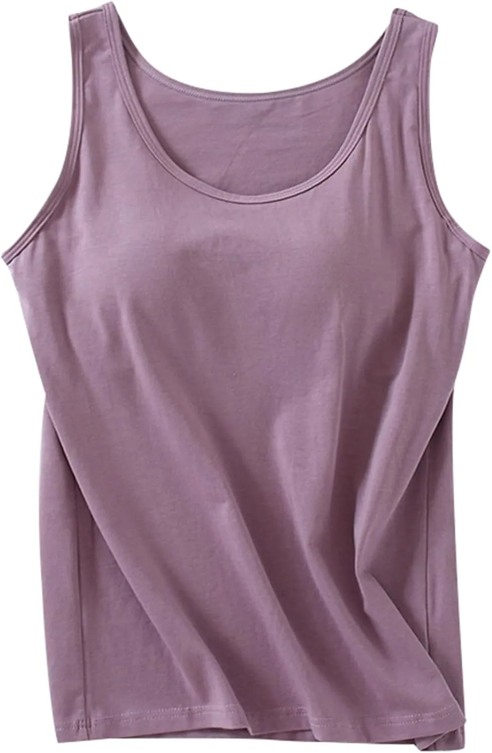Camisole Tops for Women Built in Bra Summer Sleeveless Undershirt Sexy Spaghetti Strap Tank Top Yoga Workout Sports Camisoles