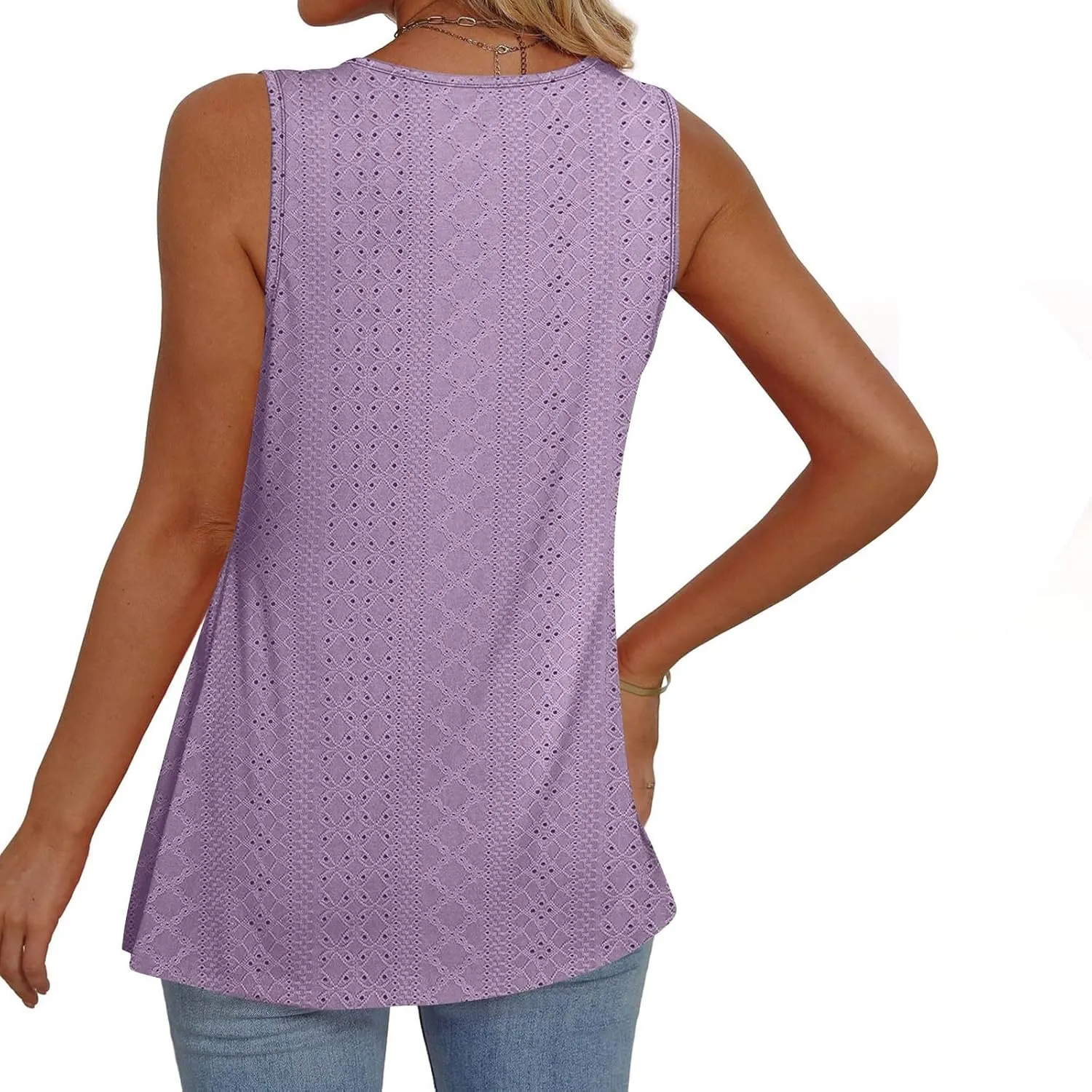 Comfy and Breathable Peplum Tunic Tops for Women Loose Fit Tank Top Summer Casual Dressy V-Neck Sleevless Shirts 2025
