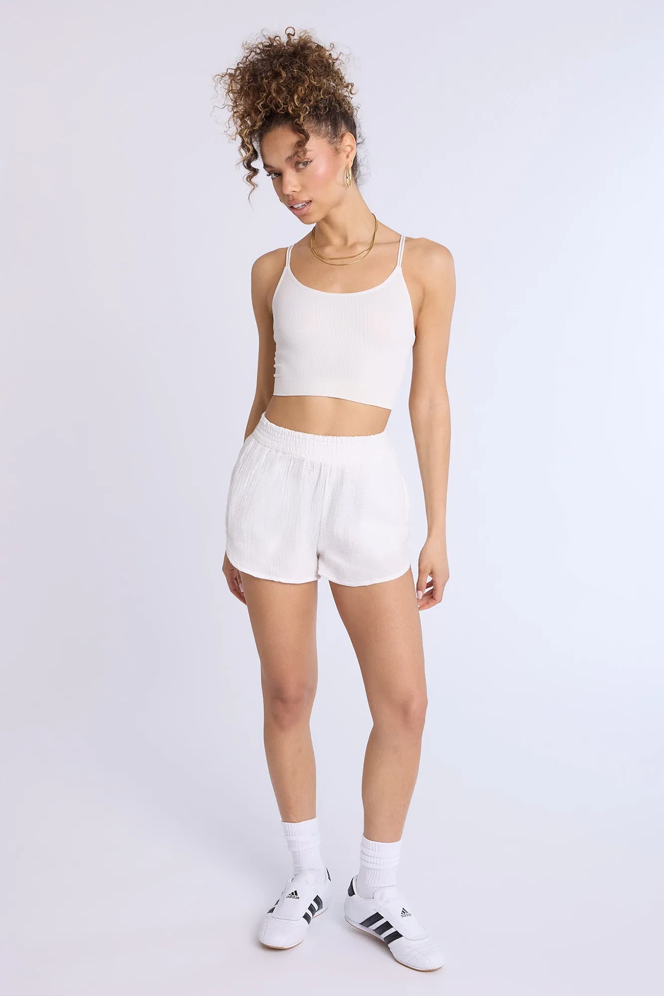 Cotton Gauzy Pull-On Shorts