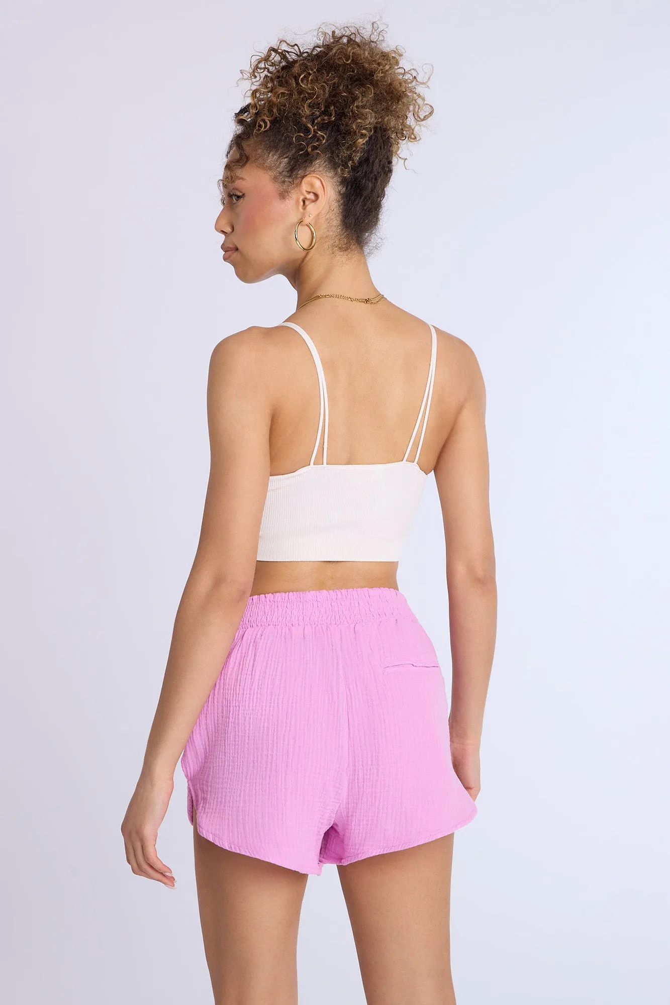 Cotton Gauzy Pull-On Shorts