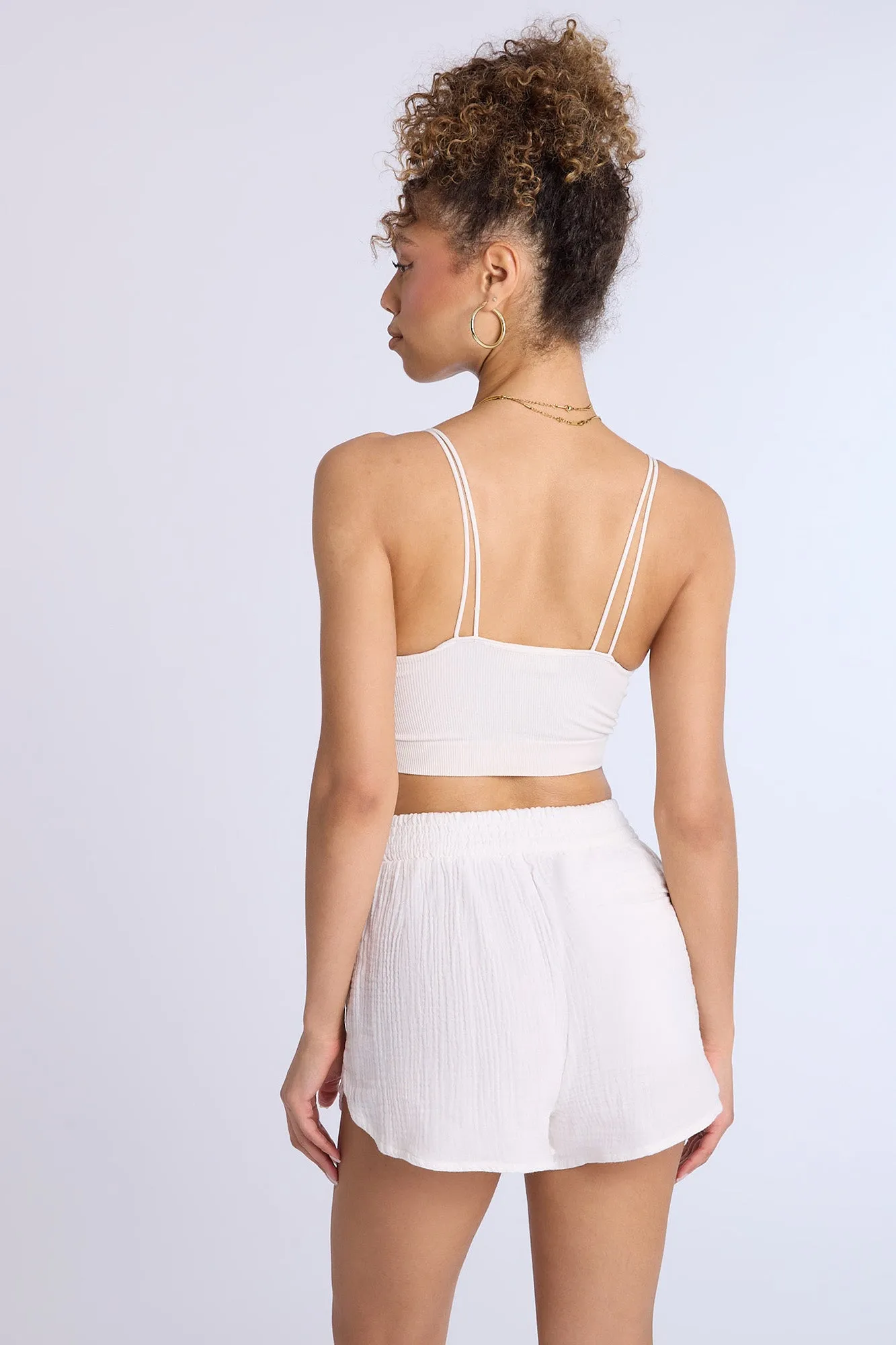 Cotton Gauzy Pull-On Shorts