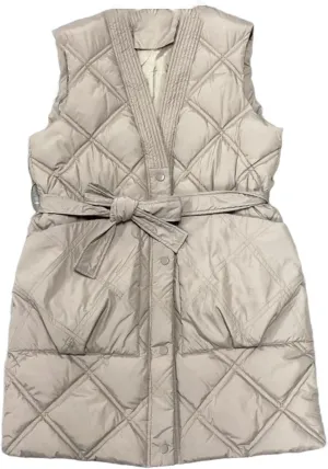 Cotton Padded Waistband Bodywarm Down Vest Lightweight Sleeveless Jakcet For Women Large Size Coat Outerwar