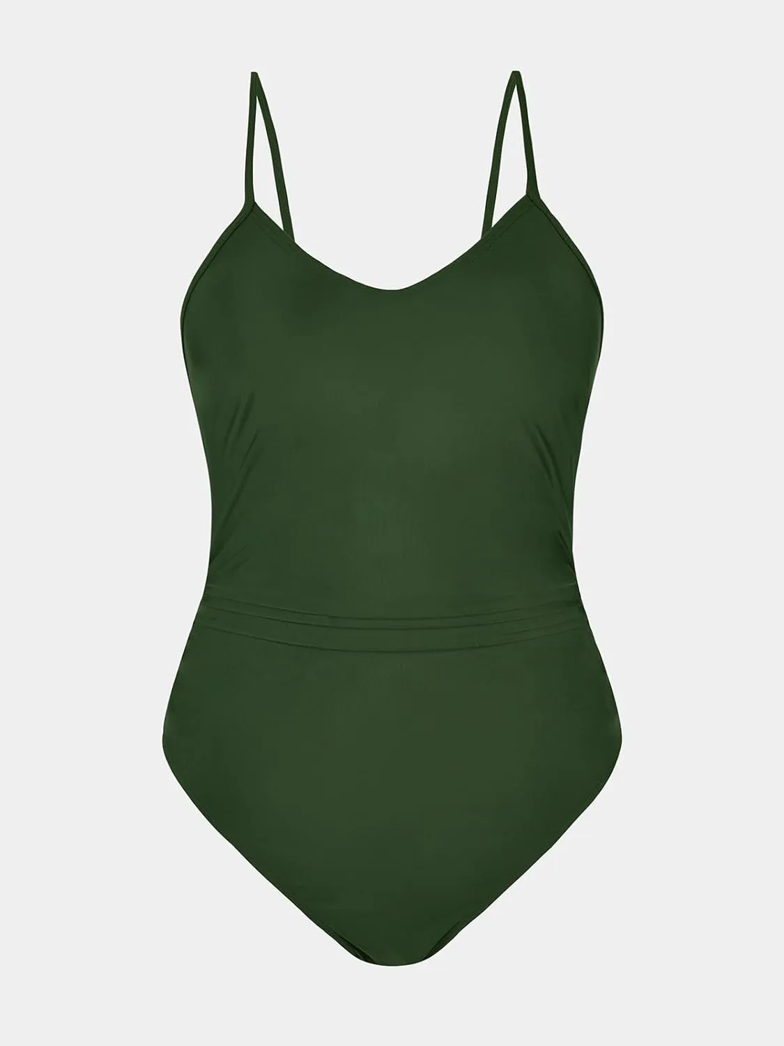 CUPSHE Women's One Piece Swimsuits Bathing Suits Cutout V Neck Tummy Control Adjustable Straps O Ring