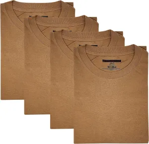 Different Touch 4 Pack Men Big & Tall 100% Cotton T-Shirts