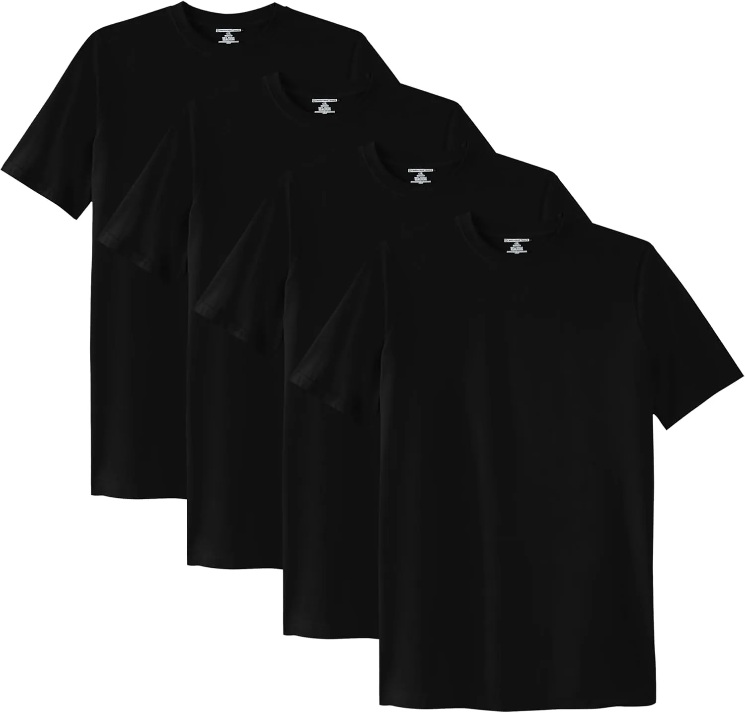 Different Touch 4 Pack Men Big & Tall 100% Cotton T-Shirts