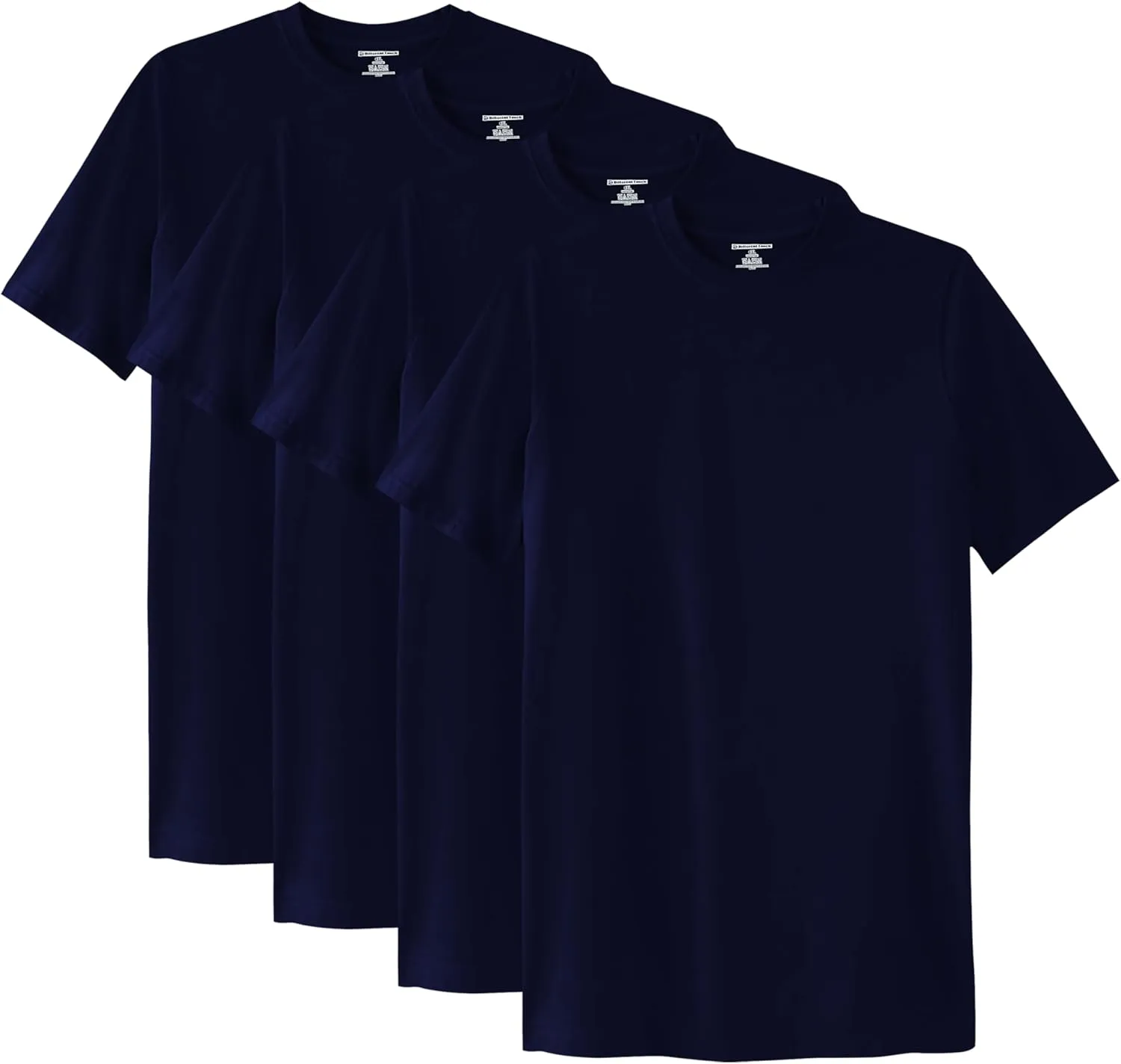 Different Touch 4 Pack Men Big & Tall 100% Cotton T-Shirts