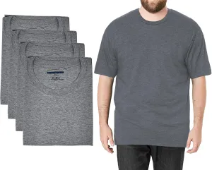 Different Touch 4 Pack Men Big & Tall 100% Cotton T-Shirts