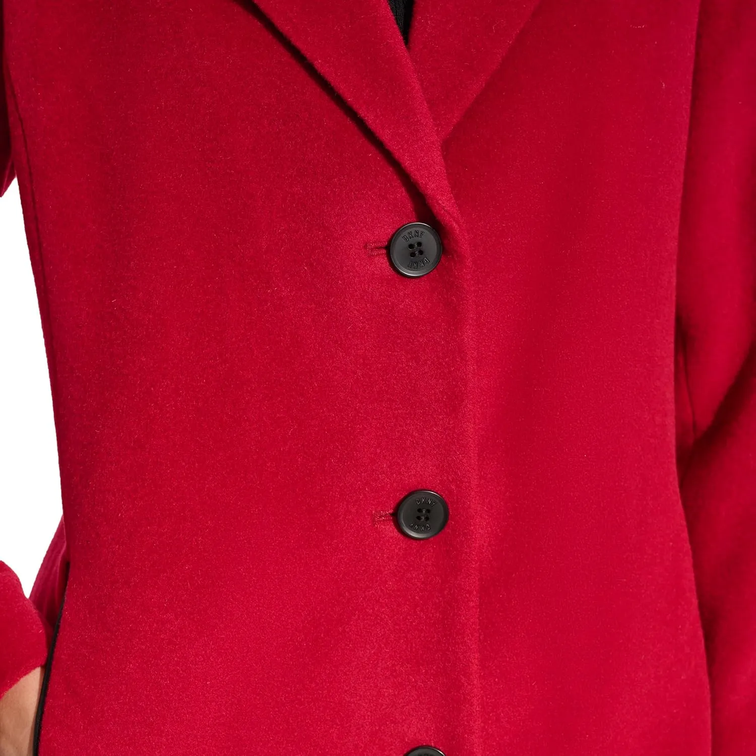 DKNY Womens Walker Wool Coat