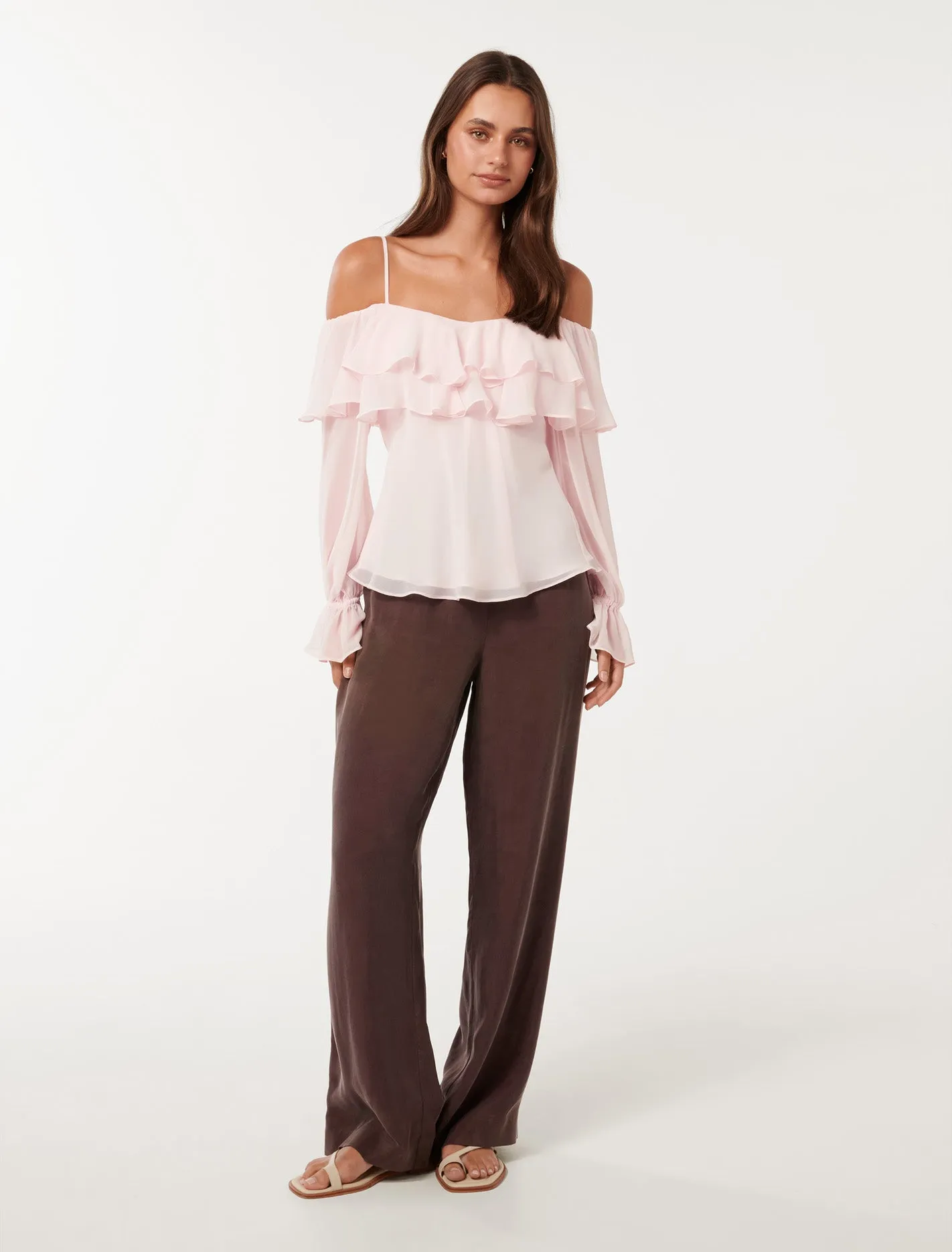 Eloise Ruffle Bardot Top