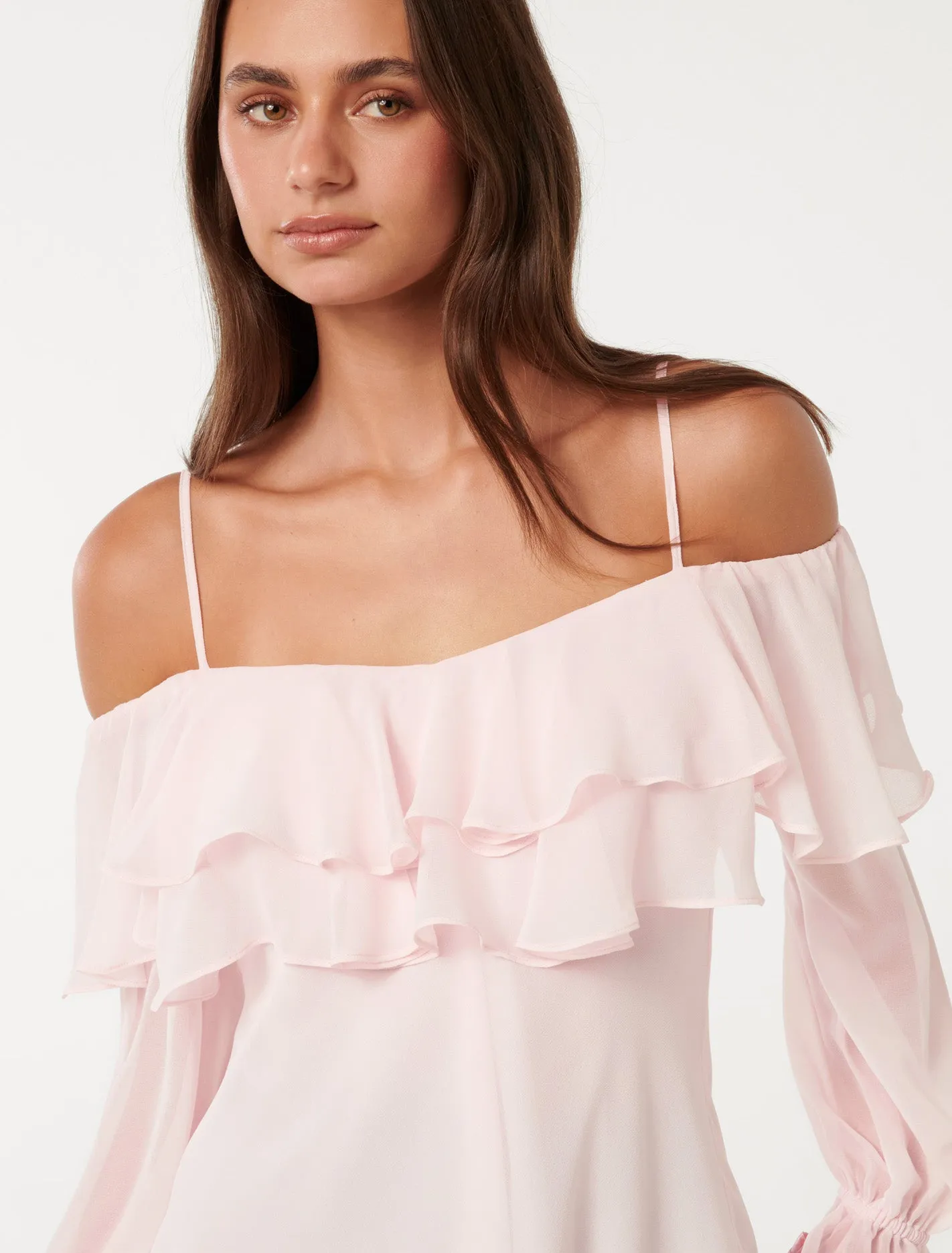 Eloise Ruffle Bardot Top