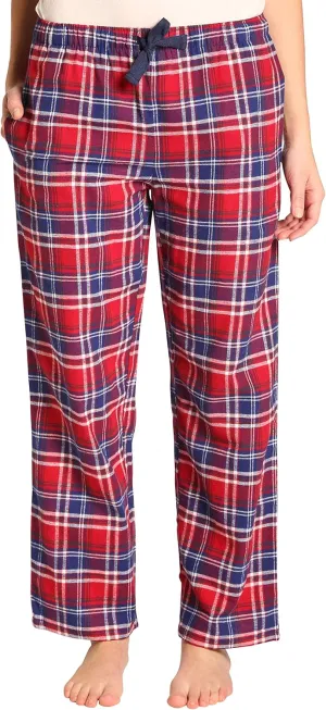 EVERDREAM Sleepwear Womens Flannel Pajama Pants, Long 100% Cotton Pj Bottoms