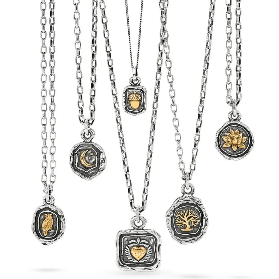 Ferrara Virtue Lotus Flower Pendant Necklace