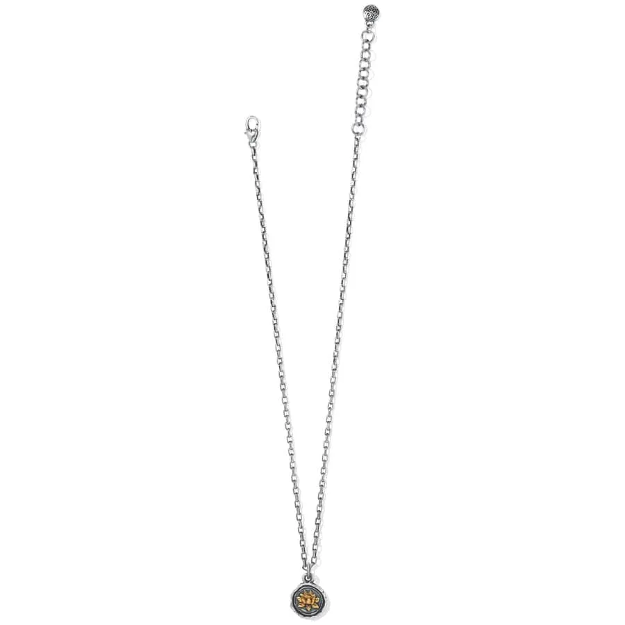 Ferrara Virtue Lotus Flower Pendant Necklace