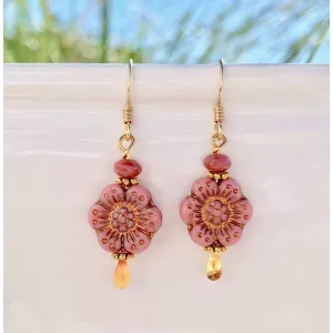 Flower Earrings - 6 Colors: Pinks