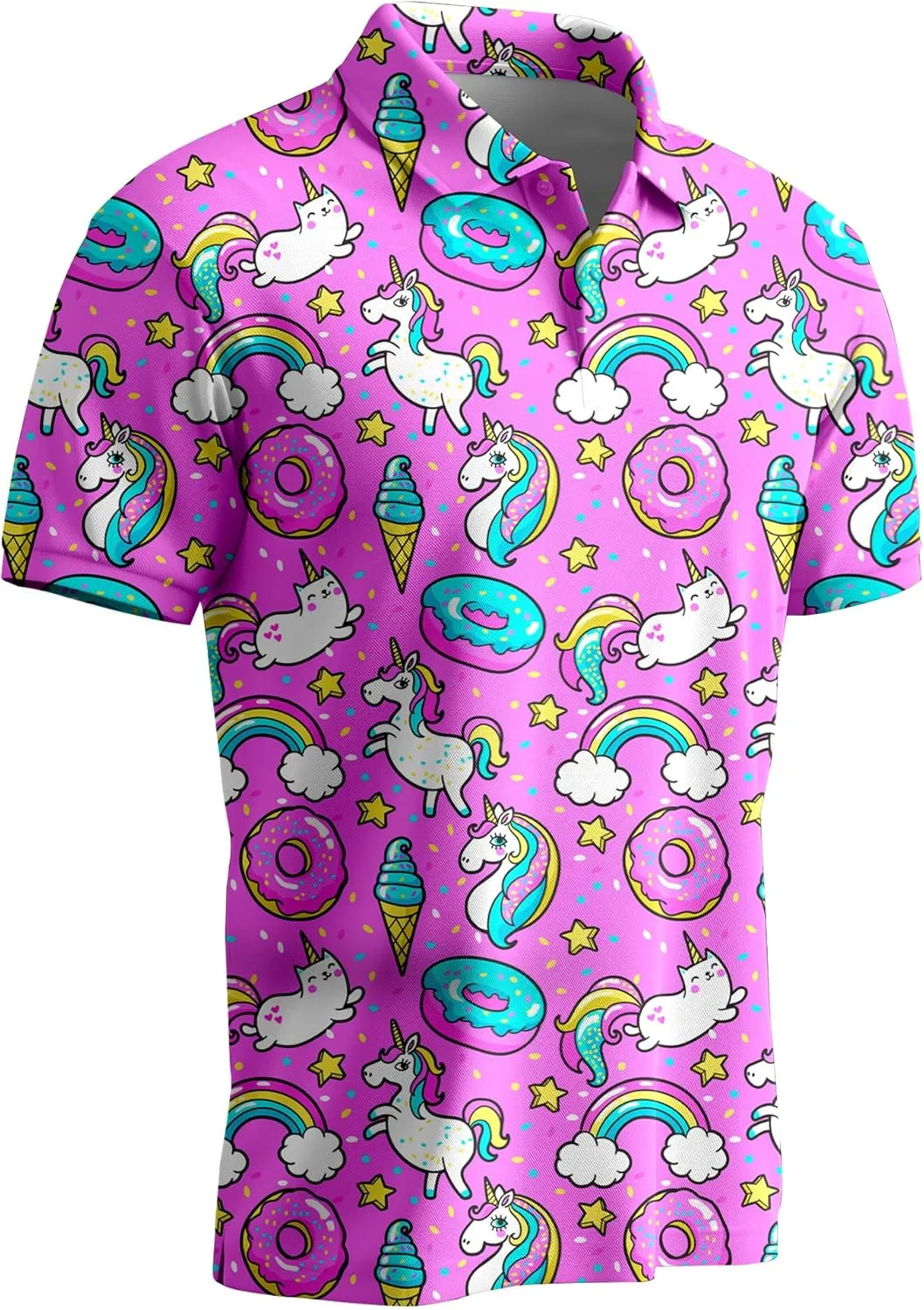 Funny Golf Shirts for Men,Mens Hawaiian Shirts Short Sleeve Novelty Crazy Golf Shirts