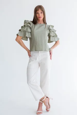 Gabriella Top Sage Diamond
