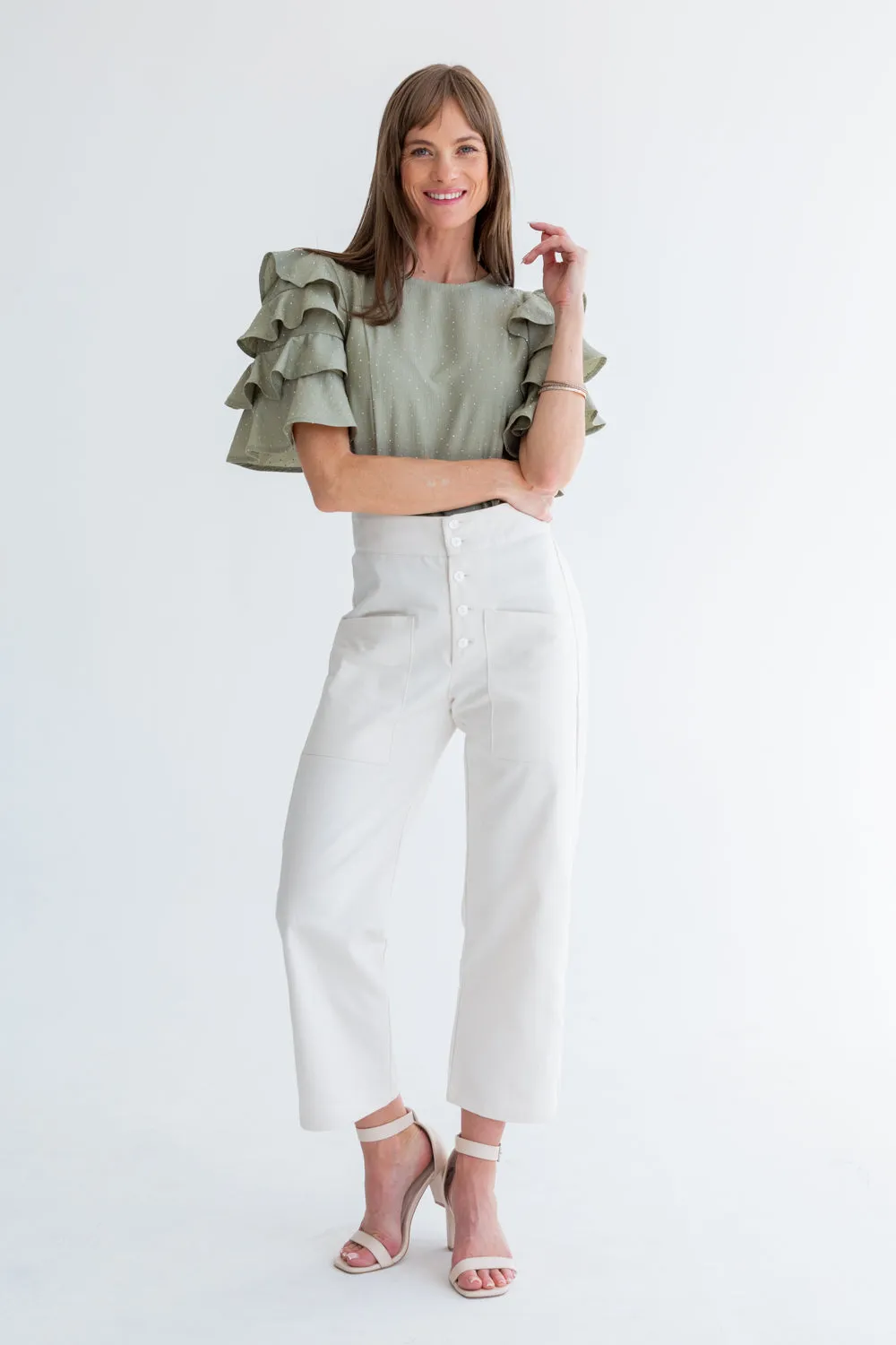 Gabriella Top Sage Diamond