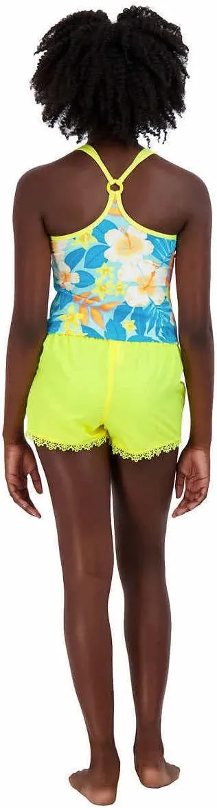 Gerry Girls 3-Piece Tankini & Shorts Swimsuit Set