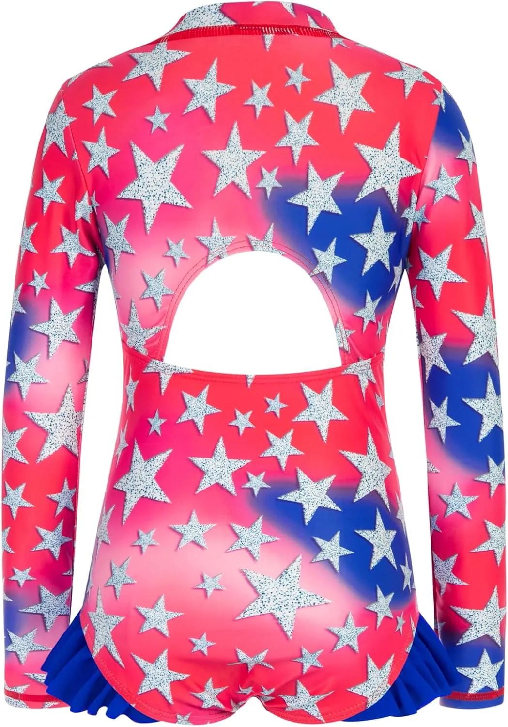 GRACE KARIN Girls One Piece Swimsuits Long Sleeve Bathing Suits Swimwear 5-14Y