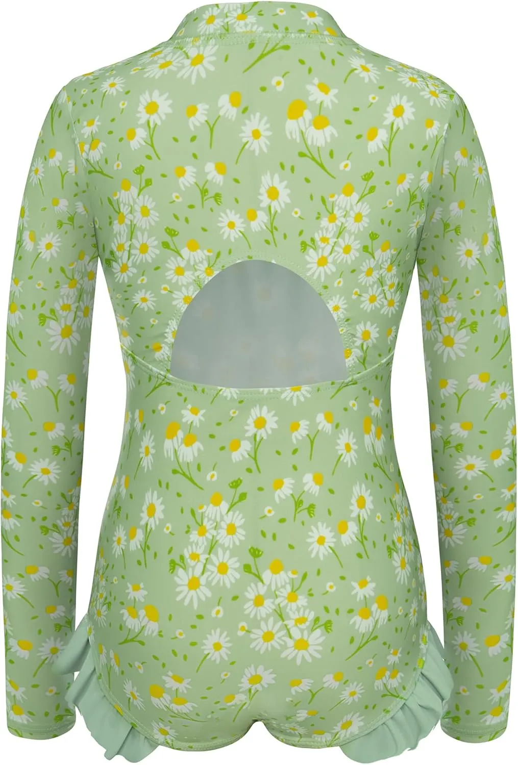 GRACE KARIN Girls One Piece Swimsuits Long Sleeve Bathing Suits Swimwear 5-14Y