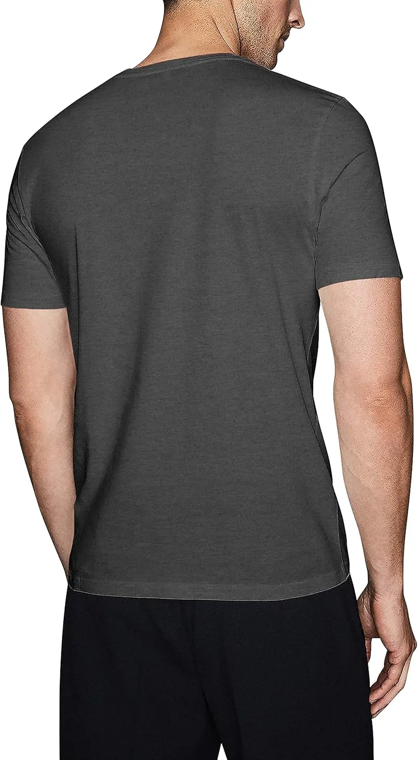 Hat and Beyond Mens Active V Neck T-Shirts Gym Workout Dance Slim Fit Shirts