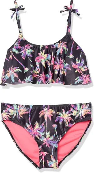 Hurley Girls' Flounce Bikini 2-Piece Swimsuit
