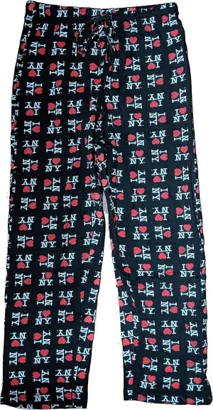 I Love NY Lounge Pants Pajama Bottoms New York Sleepwear