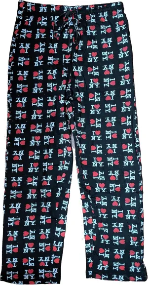 I Love NY Lounge Pants Pajama Bottoms New York Sleepwear