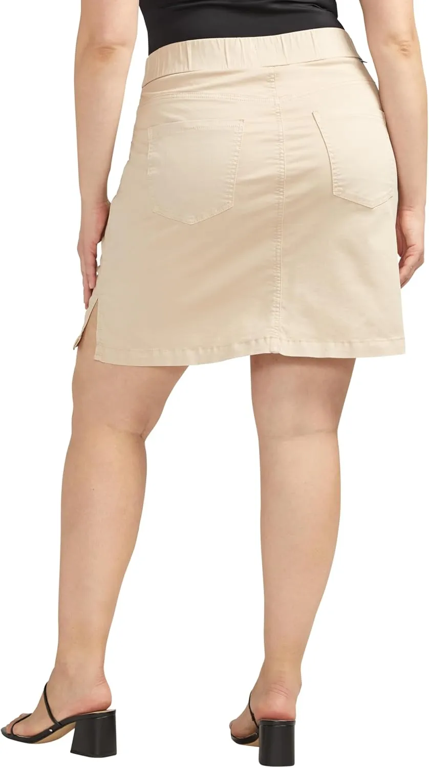 JAG Women's Plus Size On-The-go Mid Rise Skort-Legacy