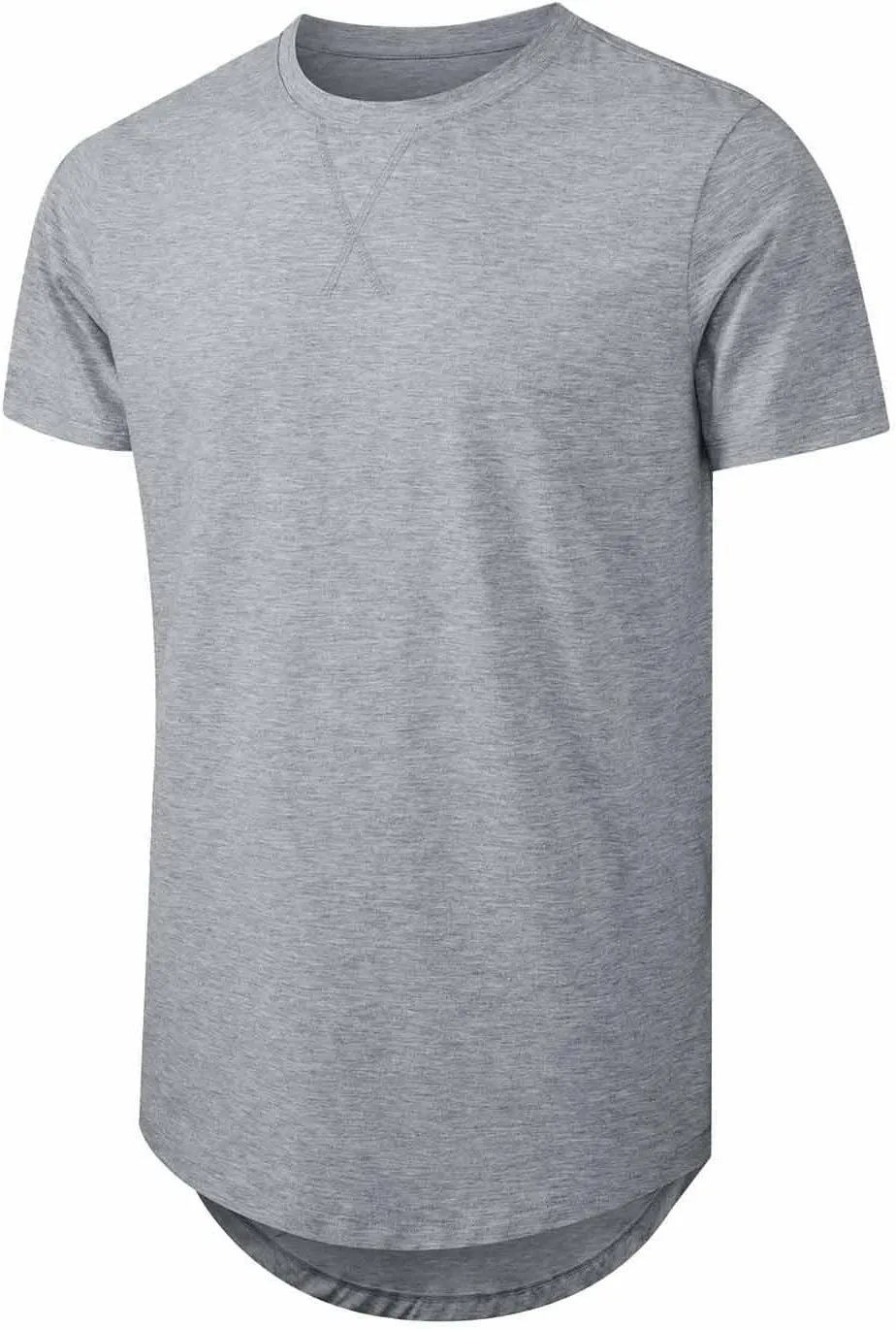JMIERR Mens 3 Pack Cotton Hipster Hip Hop Longline Crewneck T-Shirt
