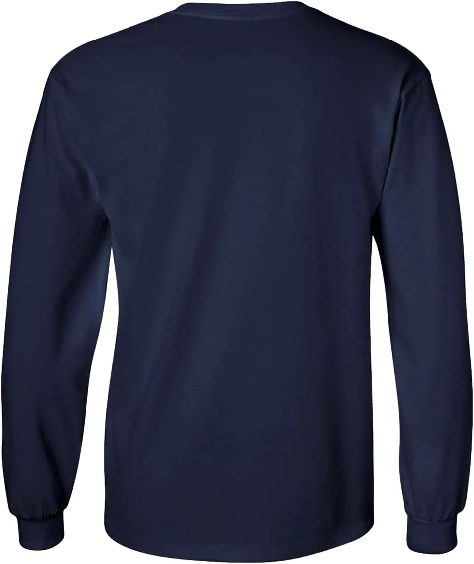Joe's USA Men's Long Sleeve Heavyweight Cotton T-Shirts in Regular, Big & Tall
