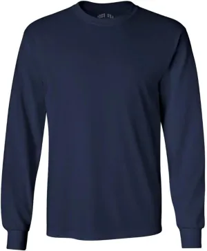 Joe's USA Men's Long Sleeve Heavyweight Cotton T-Shirts in Regular, Big & Tall