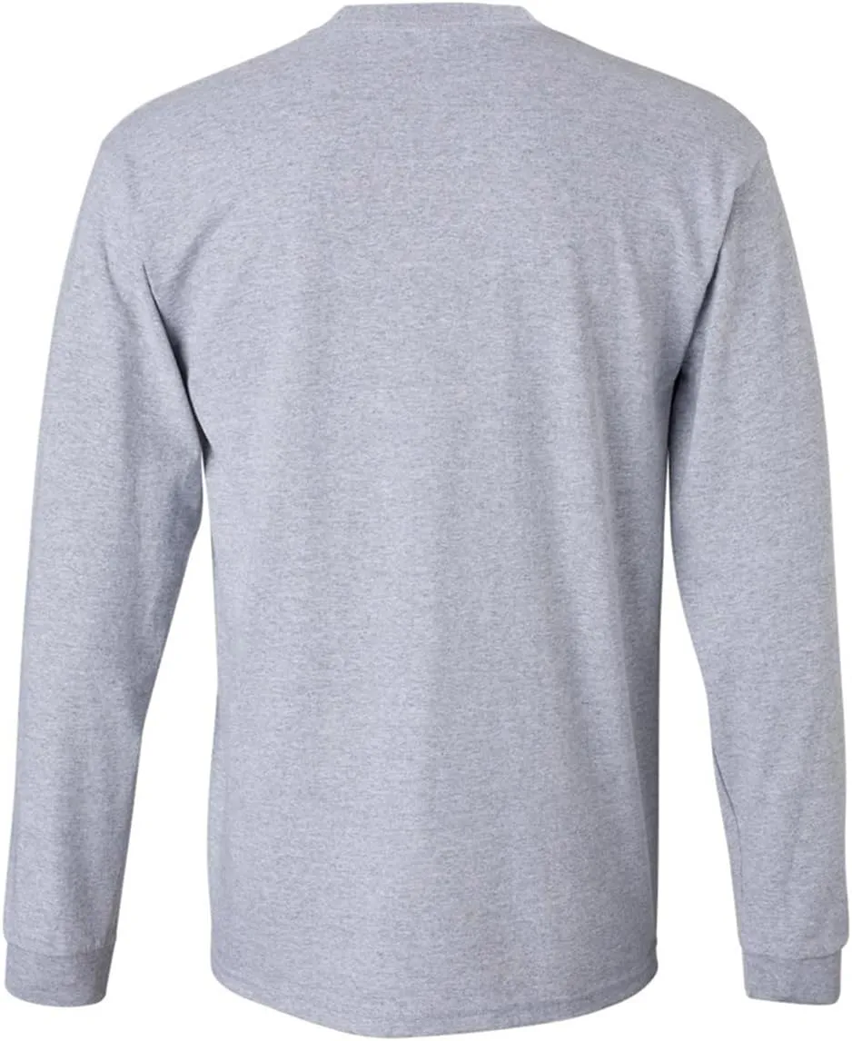 Joe's USA Men's Long Sleeve Heavyweight Cotton T-Shirts in Regular, Big & Tall